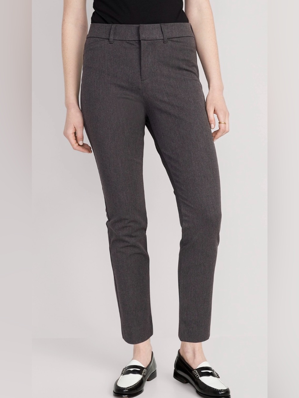 Old Navy Charcoal Ankle Pixie Skinny Pants